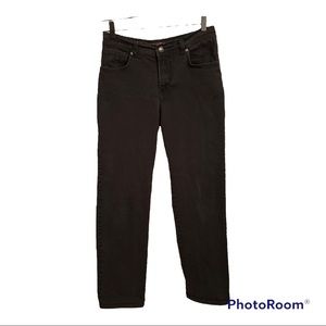 Gloria Vanderbilt Faded Black Jeans Size 6 short